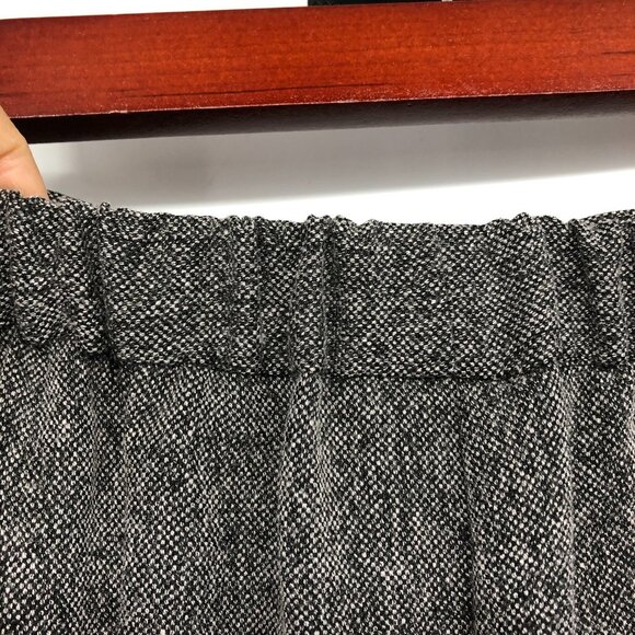 Tanjay Heathered Grey Embroidered Flared Midi Skirt size 10 - Picture 9 of 14